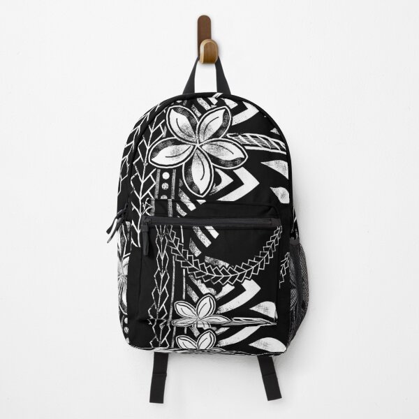Vintage Samoan Distressed Black Tribal Backpack