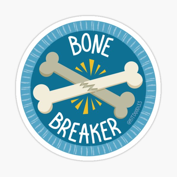 Item preview, Roller Derby Merit Badge - Bone Breaker designed and sold by kitdoodles.