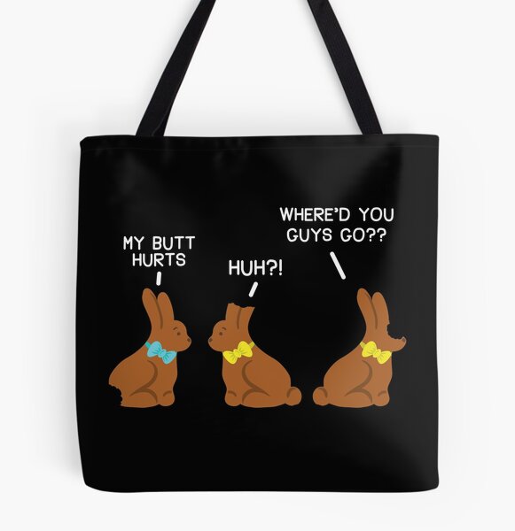 Hare We Go Tote Bags