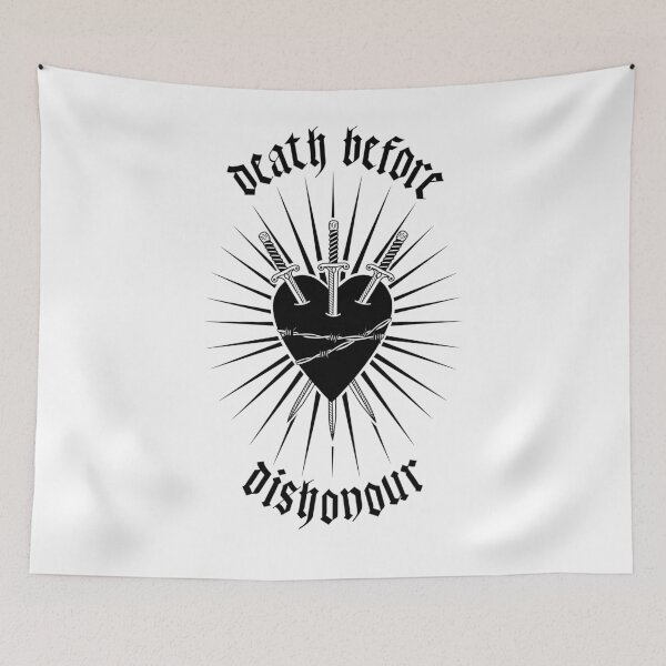 Item preview, Death Before Dishonour designed and sold by BadTypeCo.