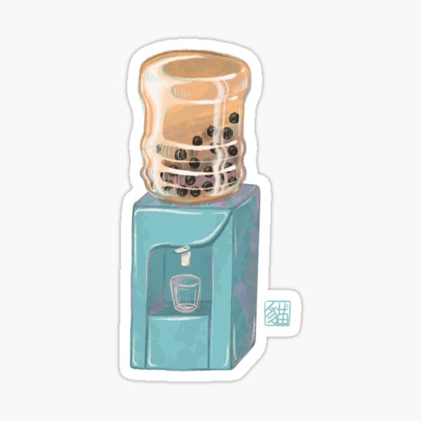 Vista previa del artículo con la obra «Dispensador de té Boba», diseñado y vendido por acatsquare.