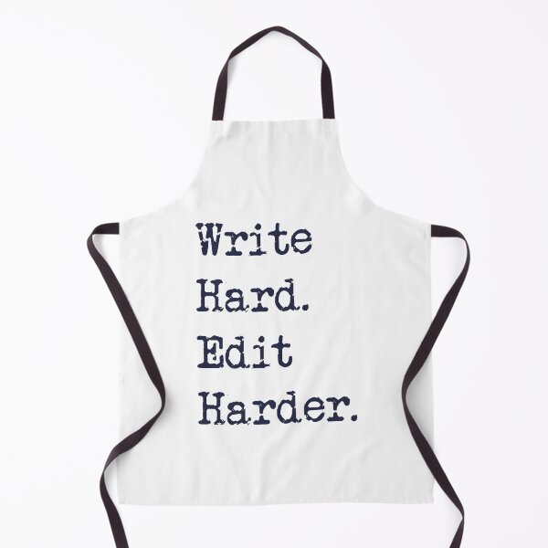 Item preview, Write Hard. Edit Harder. Navy Blue designed and sold by TeaRoseWriter.