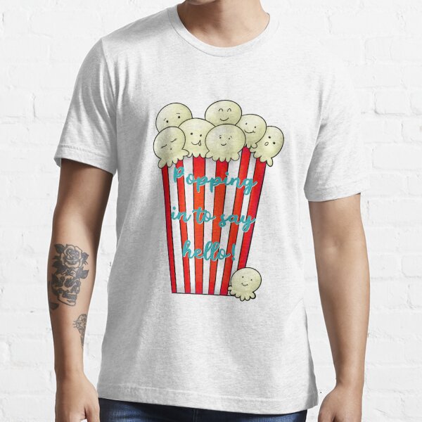 Popping In Popcorn Bucket T Shirt For Sale By Ellehazlett Redbubble Popcorn T Shirts 6952