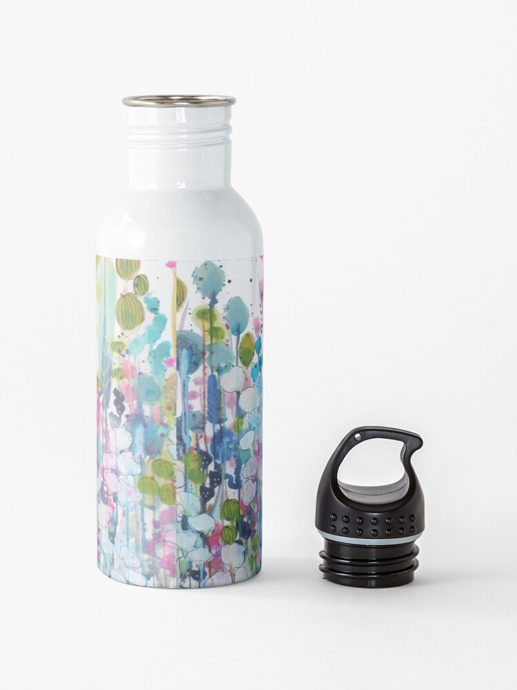Alternate view of colorful side road Water Bottle