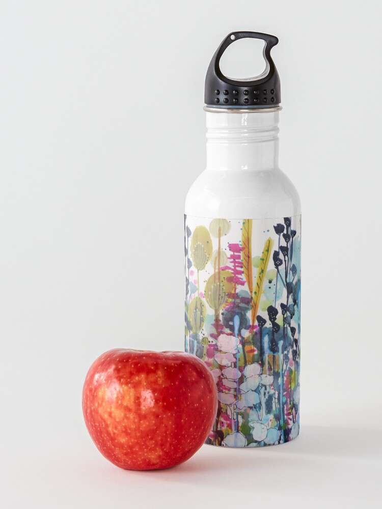 Alternate view of colorful side road Water Bottle