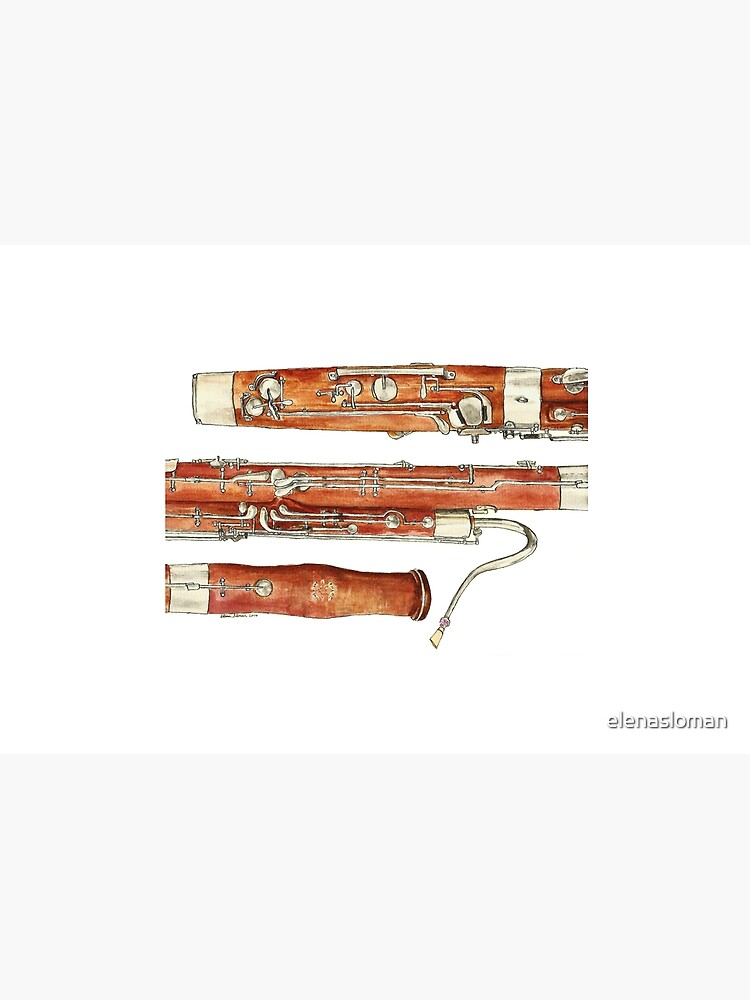 Thumbnail 3 of 3, Jigsaw Puzzle, The Bassoon designed and sold by elenasloman.