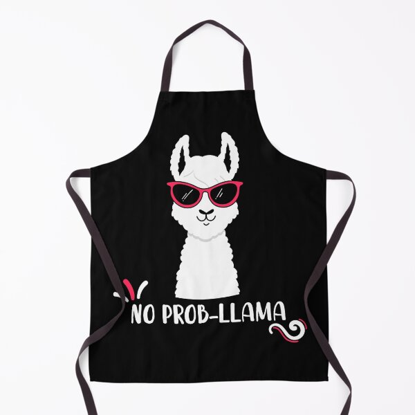 Item preview, No Prob-Llama - Funny Cute Llama wearing Glasses designed and sold by mrhighsky.