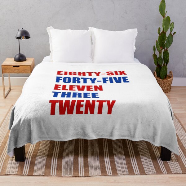 Item preview, 864511320 Eighty-Six, Forty-Five, Eleven, Three, Twenty Red Blue designed and sold by jaycartoonist.