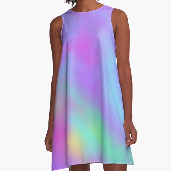 Blurry pastels A-Line Dress