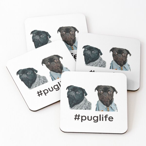 Item preview, PUG LIFE  - DOGS - FUNNY DOGS STICKERS  designed and sold by Tropical Blood.