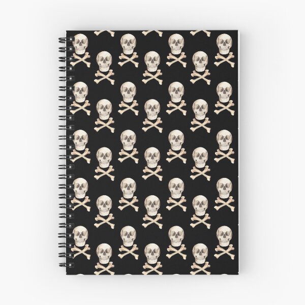 Item preview, Skull and Cross Bones Illustration Pattern designed and sold by reyhutchins.