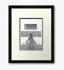 Reichenbach Fall Framed Print