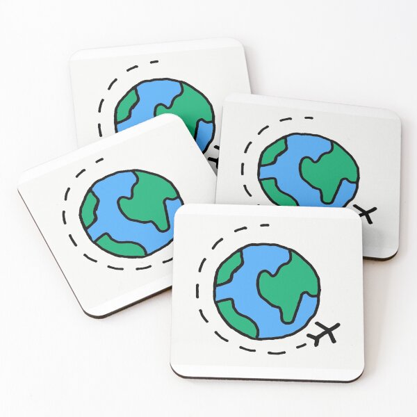 Item preview, plane flying around earth designed and sold by dreamycrafts.