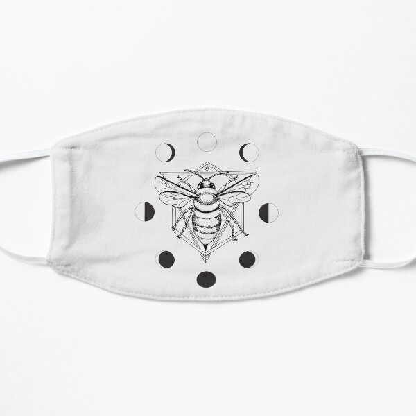 Moon Bee - Black & White Flat Mask