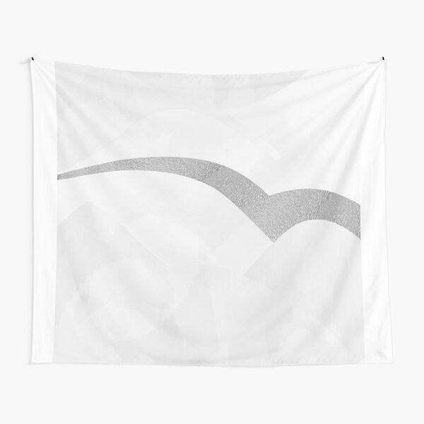 Silver Streak White Tapestry