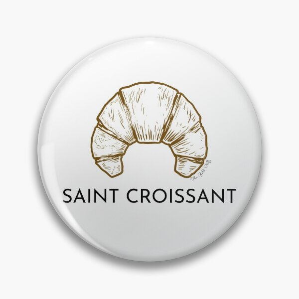 Item preview, Saint Croissant (v1) x Designer Foodie Puns designed and sold by GoldenStef.
