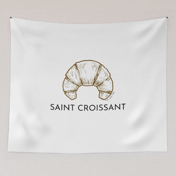 Item preview, Saint Croissant (v1) x Designer Foodie Puns designed and sold by GoldenStef.