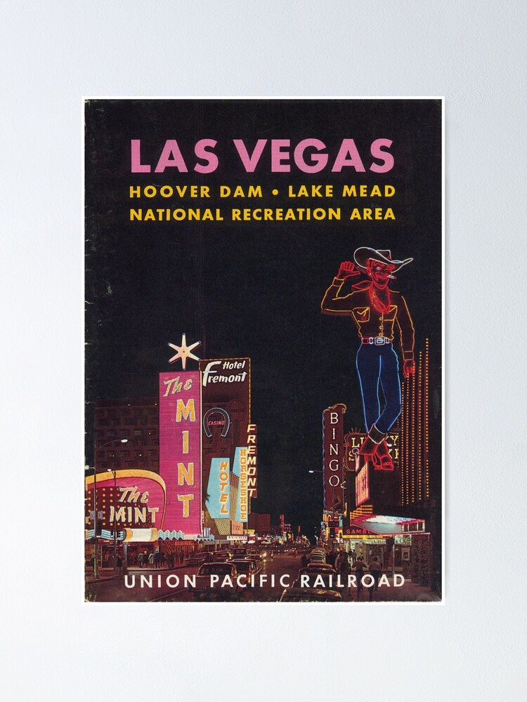 Las Vegas Vintage Travel Poster - Retro Aesthetic Wall Art