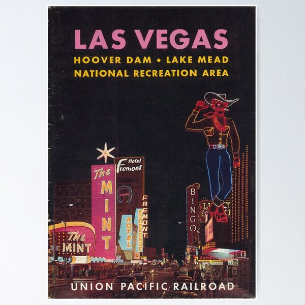 Item preview, Vintage Las Vegas Travel Poster designed and sold by Freshfroot.