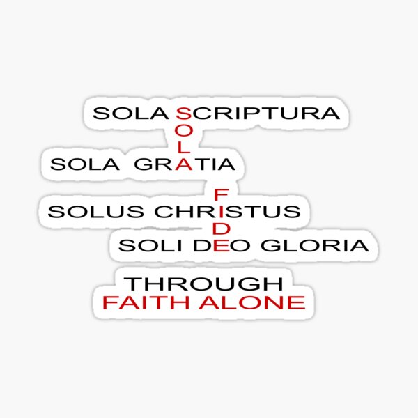 Vista previa del artículo con la obra « Sola Escritura», diseñado y vendido por Solus Christus.