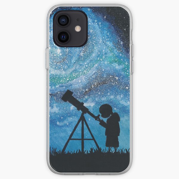 Observing the Universe ~ Watercolor Painting iPhone Soft Case