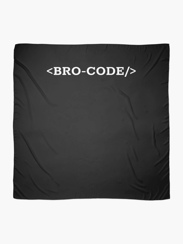 Thumbnail 2 of 3, Scarf, Bro Code! designed and sold by SpooTeeDesign.