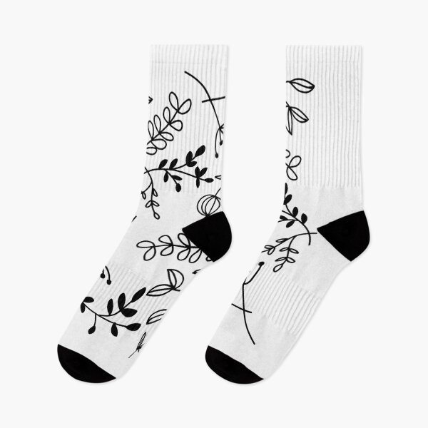 Item preview, Flowers pattern black and white 2 designed and sold by Nezumi98.