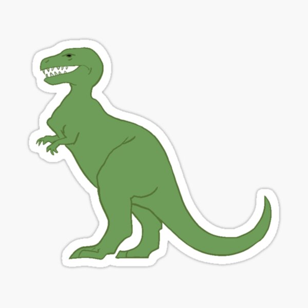 Item preview, T-Rex dinosaur green  designed and sold by MollyJaneArt.