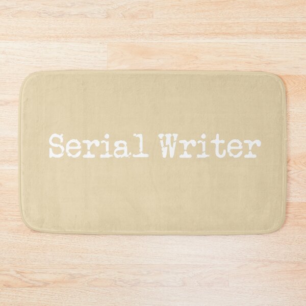 Item preview, Serial Writer White Type on Taupe designed and sold by TeaRoseWriter.