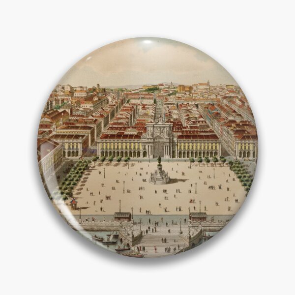 Item preview, Vintage Map of Lisbon Portugal (1860) designed and sold by BravuraMedia.