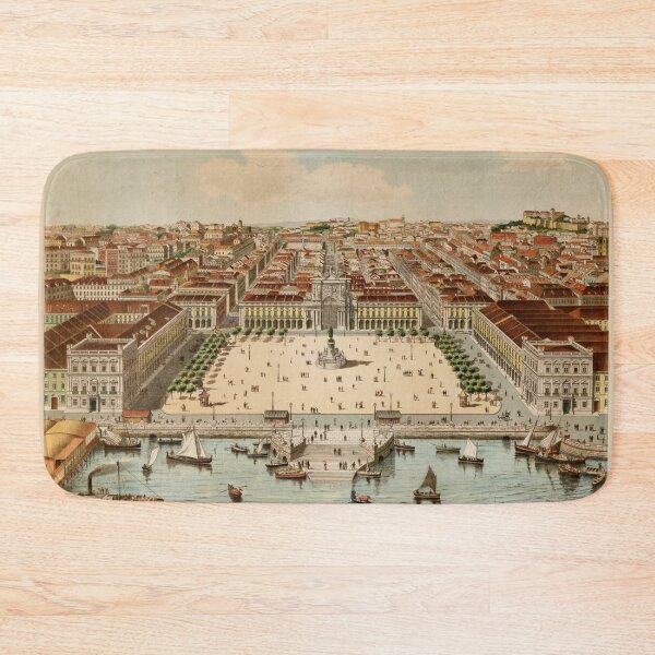 Item preview, Vintage Map of Lisbon Portugal (1860) designed and sold by BravuraMedia.