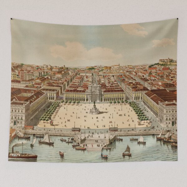 Item preview, Vintage Map of Lisbon Portugal (1860) designed and sold by BravuraMedia.