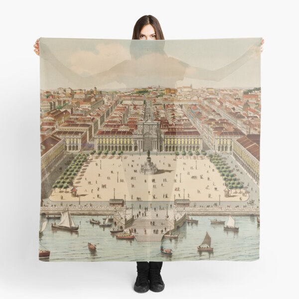 Item preview, Vintage Map of Lisbon Portugal (1860) designed and sold by BravuraMedia.