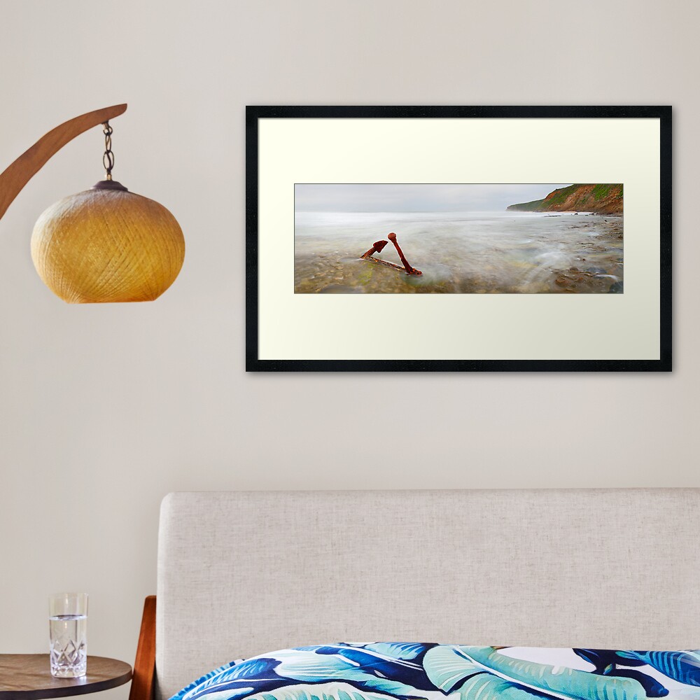 Marie Gabrielle Anchor, Shipwreck Coast, Victoria, Australia Framed Art Print