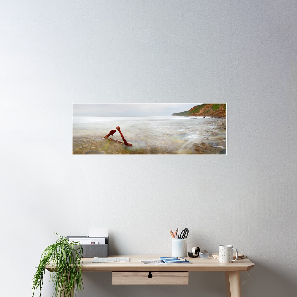 Marie Gabrielle Anchor, Shipwreck Coast, Victoria, Australia Poster