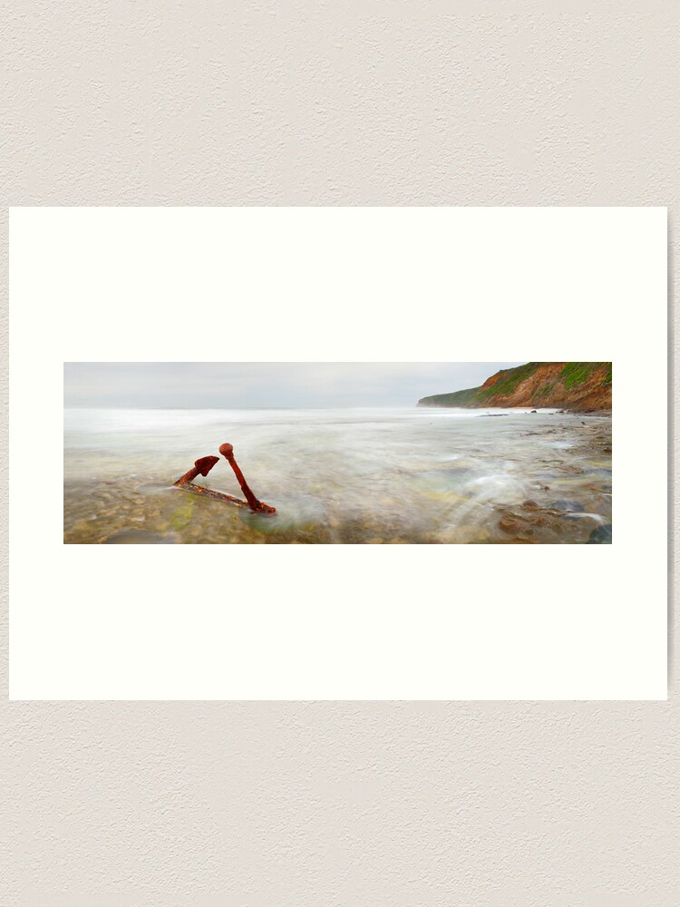 Alternate view of Marie Gabrielle Anchor, Shipwreck Coast, Victoria, Australia Art Print