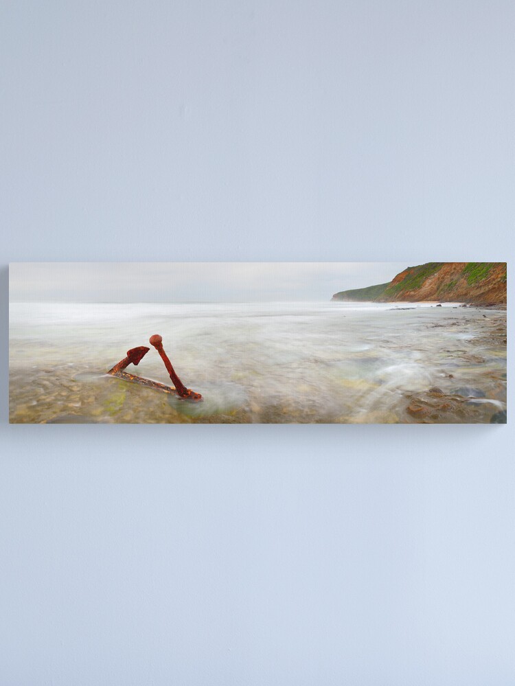 Alternate view of Marie Gabrielle Anchor, Shipwreck Coast, Victoria, Australia Canvas Print