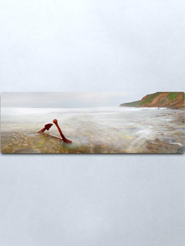 Alternate view of Marie Gabrielle Anchor, Shipwreck Coast, Victoria, Australia Metal Print