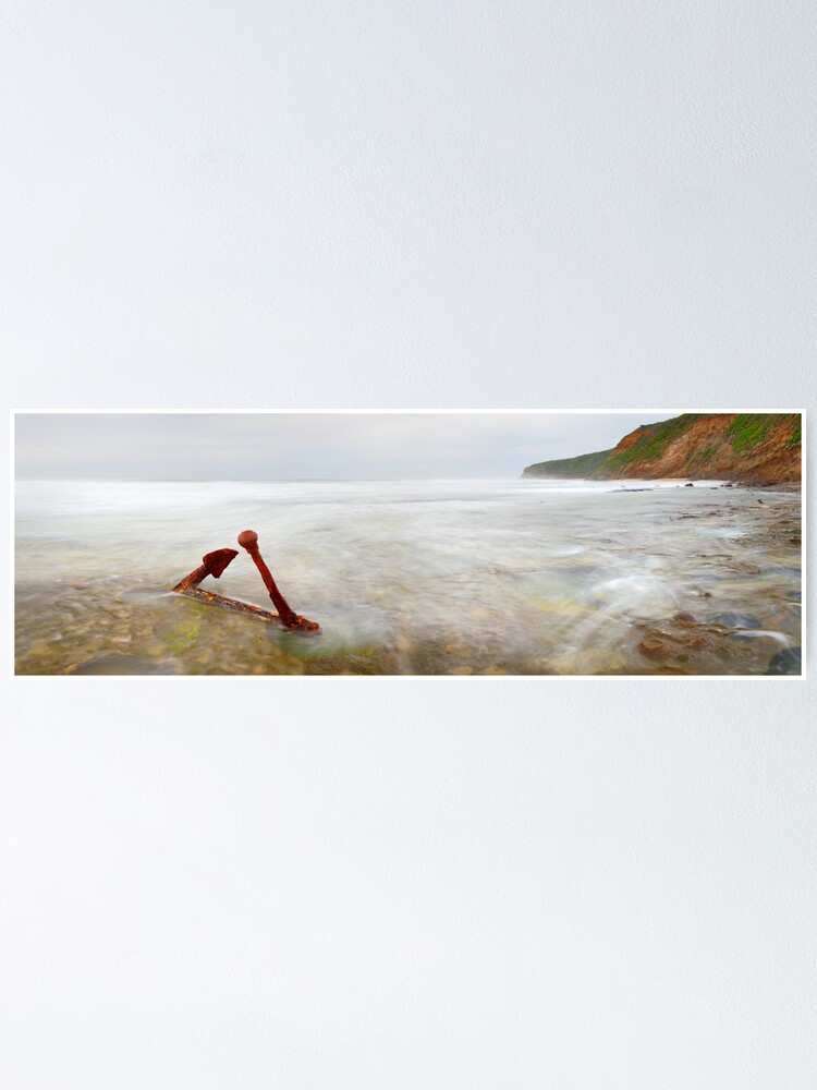 Alternate view of Marie Gabrielle Anchor, Shipwreck Coast, Victoria, Australia Poster