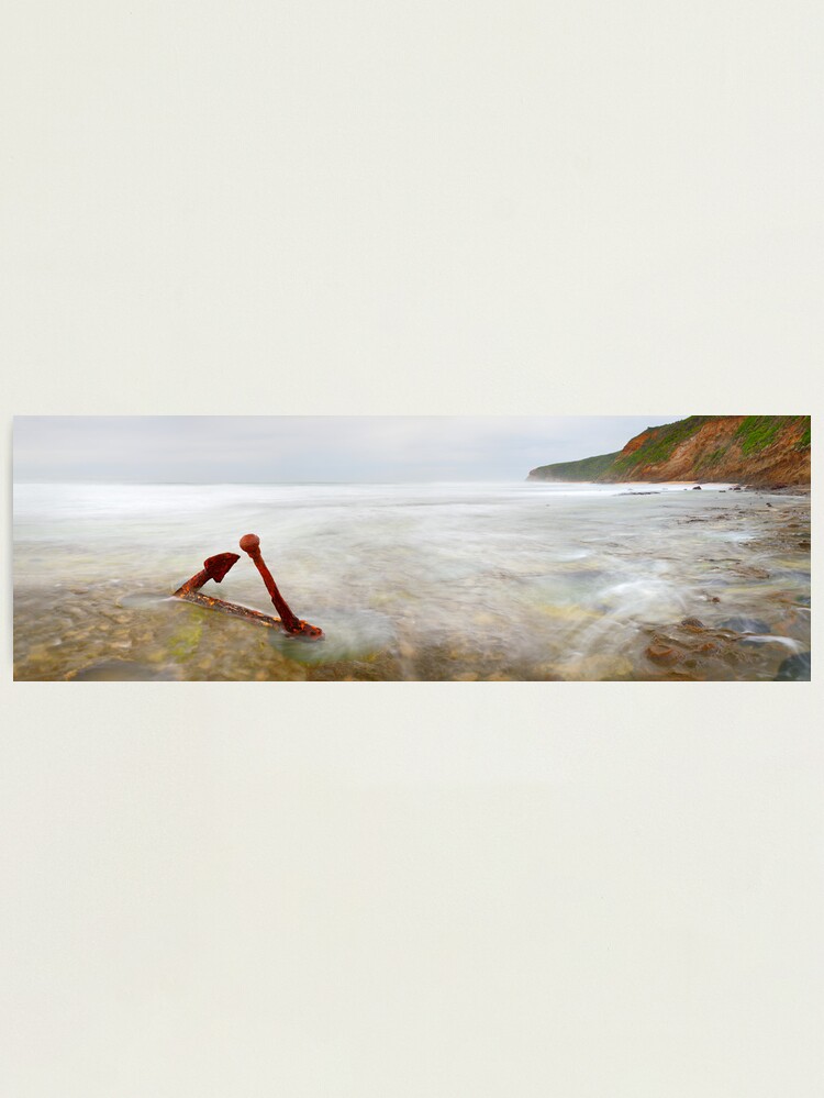 Alternate view of Marie Gabrielle Anchor, Shipwreck Coast, Victoria, Australia Photographic Print