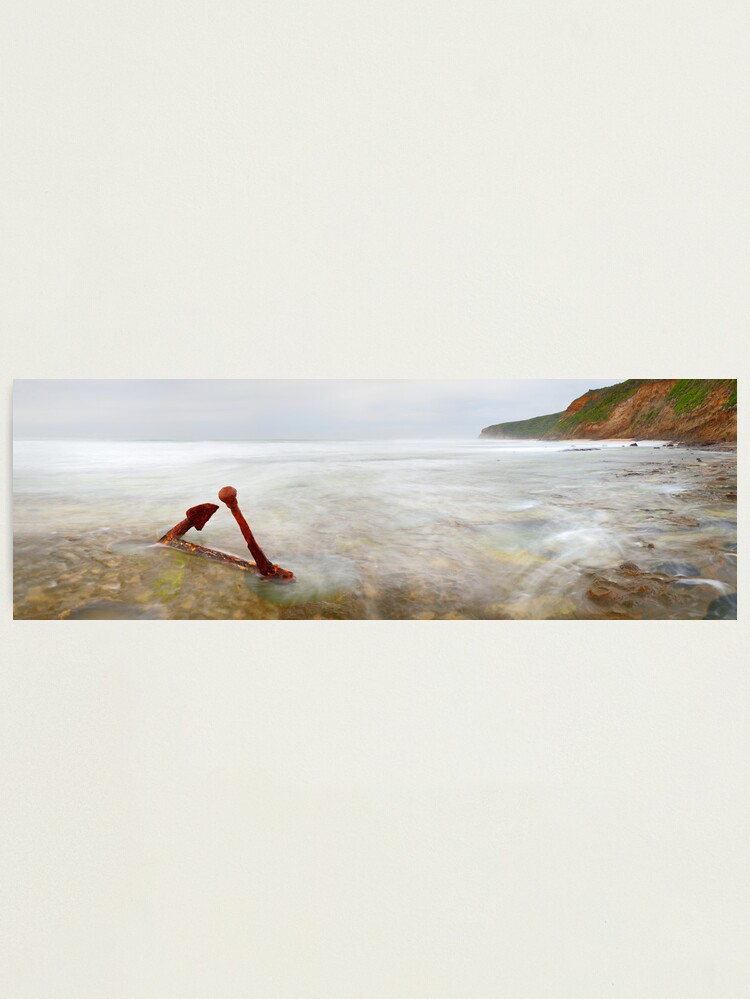Alternate view of Marie Gabrielle Anchor, Shipwreck Coast, Victoria, Australia Photographic Print