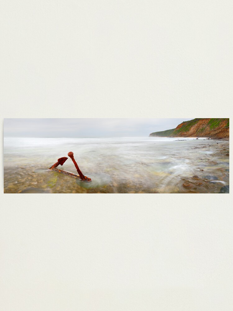 Alternate view of Marie Gabrielle Anchor, Shipwreck Coast, Victoria, Australia Photographic Print
