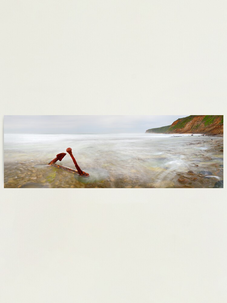 Alternate view of Marie Gabrielle Anchor, Shipwreck Coast, Victoria, Australia Photographic Print