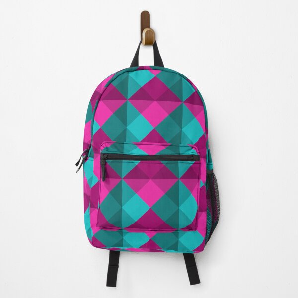 Item preview, Pink and Teal Diamond Tartan Pattern designed and sold by StupidHeadArt.