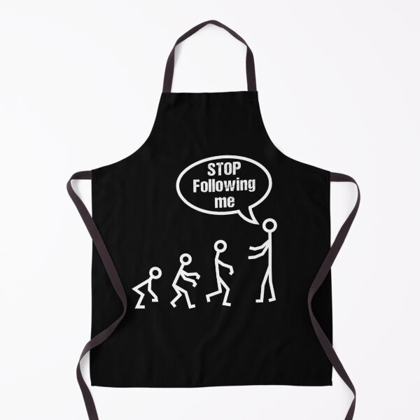 Item preview, Stop Following Me Funny Stick Figures Evolution designed and sold by mrhighsky.