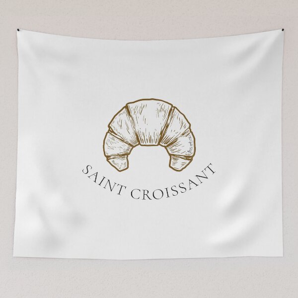 Item preview, Saint Croissant (v2) x Designer Foodie Puns designed and sold by GoldenStef.