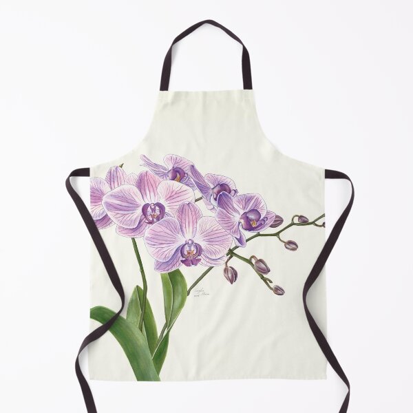 Item preview, Purple Phalaenopsis Orchid traditional illustration designed and sold by Elena Casiglio.