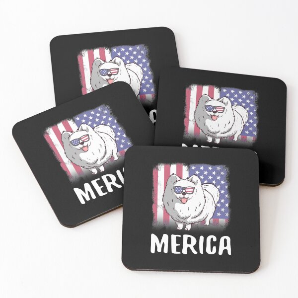 Item preview, Merica Pomeranian Dog USA American Flag designed and sold by fatamyfan1.