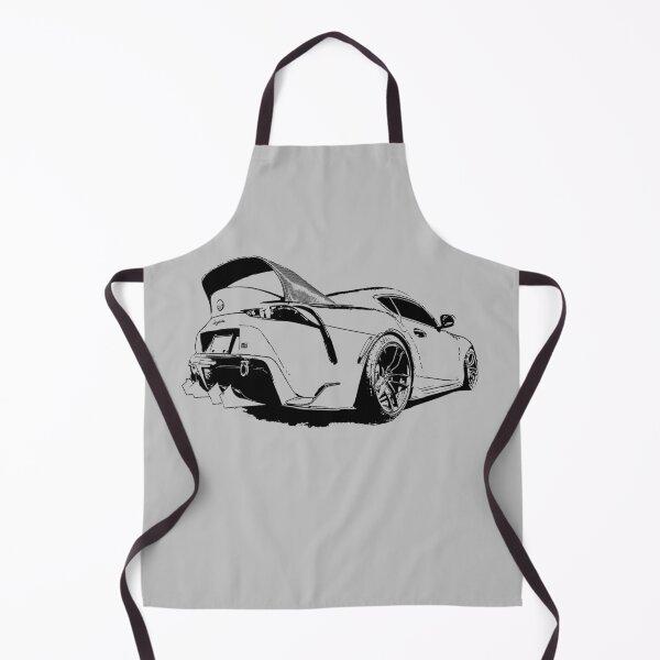 Item preview, Toyota GR Supra Mk5 - black stylized on light background designed and sold by mal-photography.