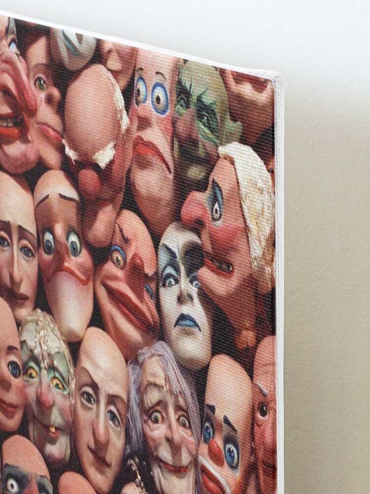 "A gathering of puppet heads" Mounted Print for Sale by Manumit Redbubble